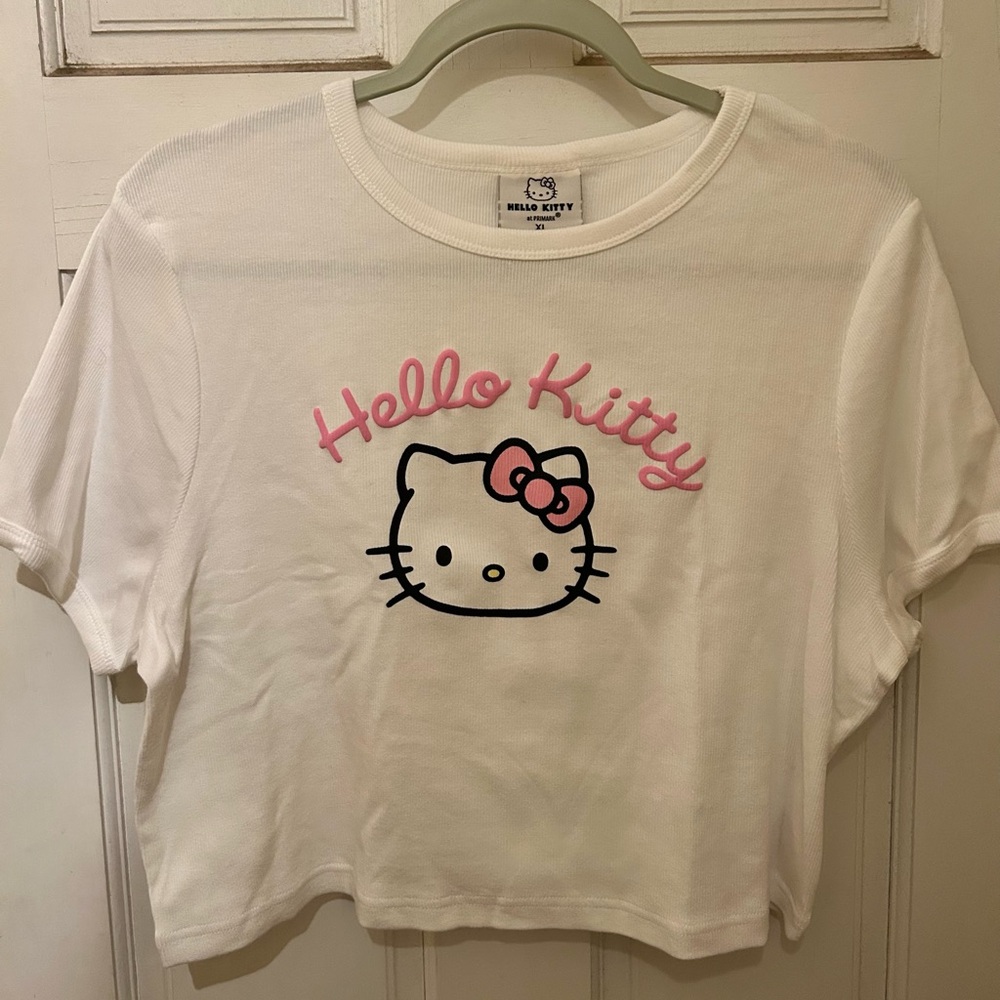 Hello Kitty x Primark White T-Shirt. Size XL